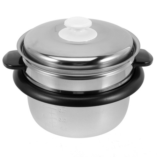 Silver reusable rice cooker - silver,