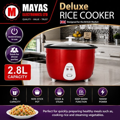 Deluxe rice cooker 8l - deluxe,